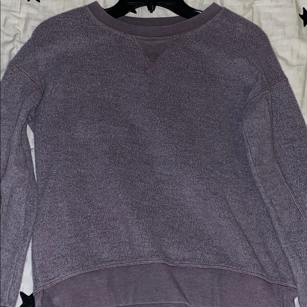 purple inside out shirt